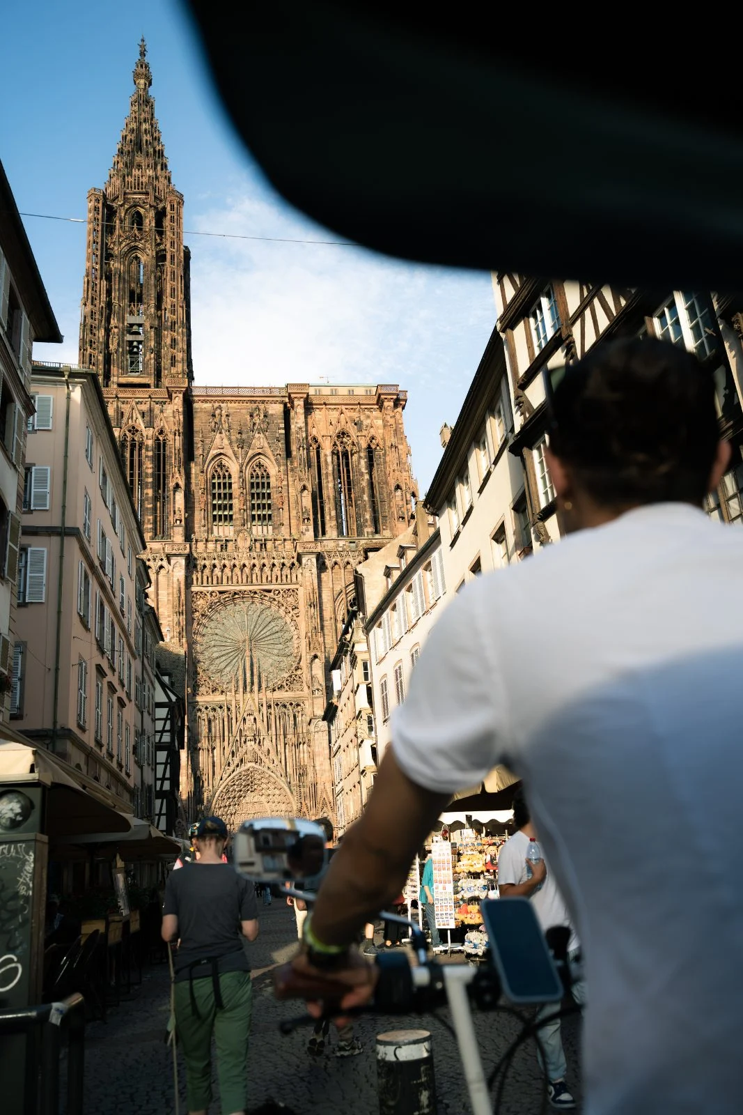 La cathédrale vue depuis la banquette de la calèche
